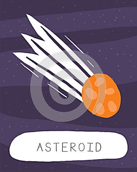 Learn space flashcard for kids