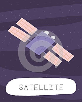 Learn space flashcard for kids