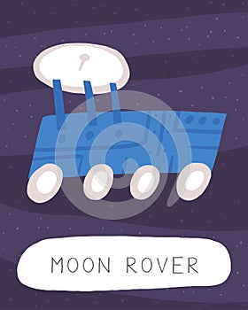 Learn space flashcard for kids