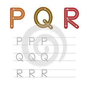 Learn to write letters PQA 2