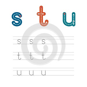 Learn to write letters stu small 2