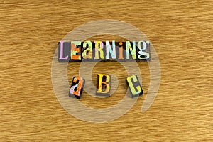 Learn your abcs alphabet