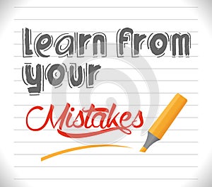 Learn From Your Mistakes photo