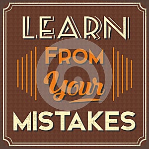 Learn From Your Mistakes photo