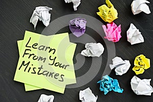 Learn from your mistakes and used memo sticks