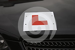Learner Driver Symbol On Car Hood