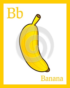 Learning the Alphabet Card - Banana