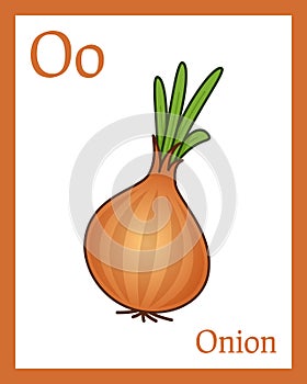 Learning the Alphabet Card - Onion