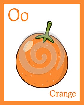 Learning the Alphabet Card - Orange