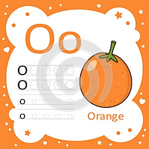 Learning Alphabet Tracing Letters - Orange