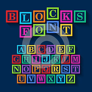 Learning Blocks alphabet
