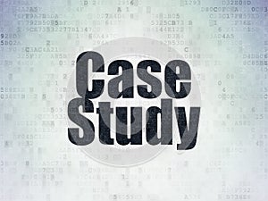 Learning concept: Case Study on Digital Data Paper background