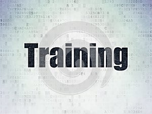 Learning concept: Training on Digital Data Paper background