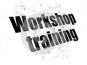 Learning concept: Workshop Training on Digital background