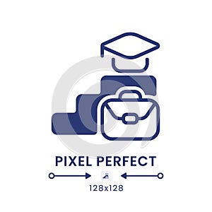 Learning and development black solid desktop icon