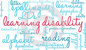 Learning Disability Word Cloud