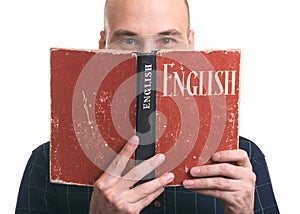 Learning English concept.