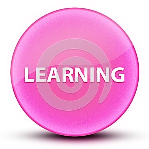 Learning eyeball glossy elegant pink round button abstract