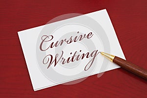 Learning how to write cursive