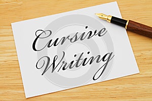 Learning how to write cursive