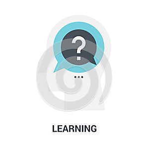 Learning icon concept