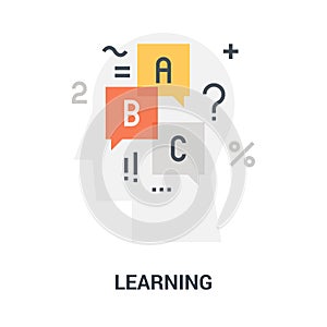 Learning icon concept