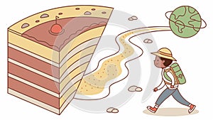 Learning journey, personal growth, educational path, knowledge pursuit, vector design Generative AI