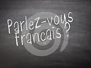 Learning language - French