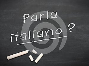 Learning language - Italian