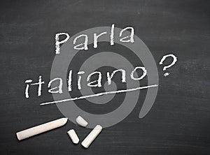 Learning language - Italian photo
