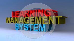 Learning management system on blue