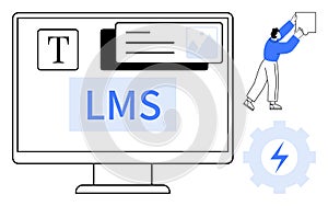 Learning Management System Concept with Digital Tools and User Interaction