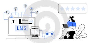Learning Management System Concept with Interactive Tools and Remote Learning Features