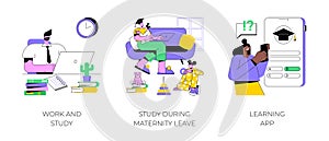 Learning opportunities isolated cartoon vector illustrations.