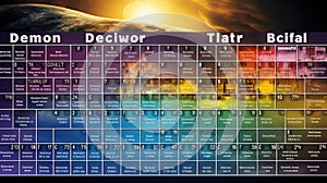 learning periodic table template