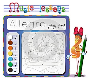 Learning tempo muzyke- Allegro