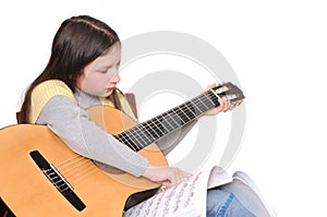 Learning to play guitar