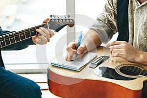 Learning to play the guitar