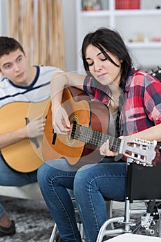 Learning to play guitar