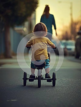Learning to ride a bike
