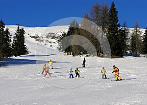 Learning to ski in Austria