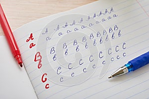 Learning to write letters