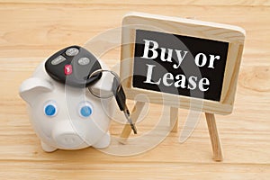 Learning whether to buy or lease car