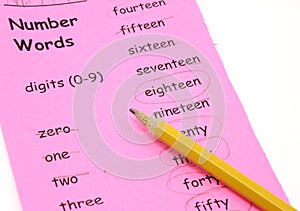 Learning your number words