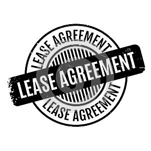 Lease Agreement rubber stamp