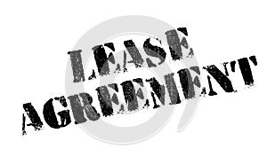 Lease Agreement rubber stamp