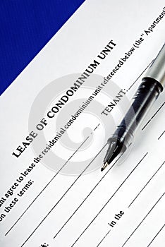 Lease of condominium unit