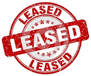 leased red stamp photo