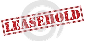 Leasehold red stamp