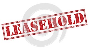 Leasehold red stamp